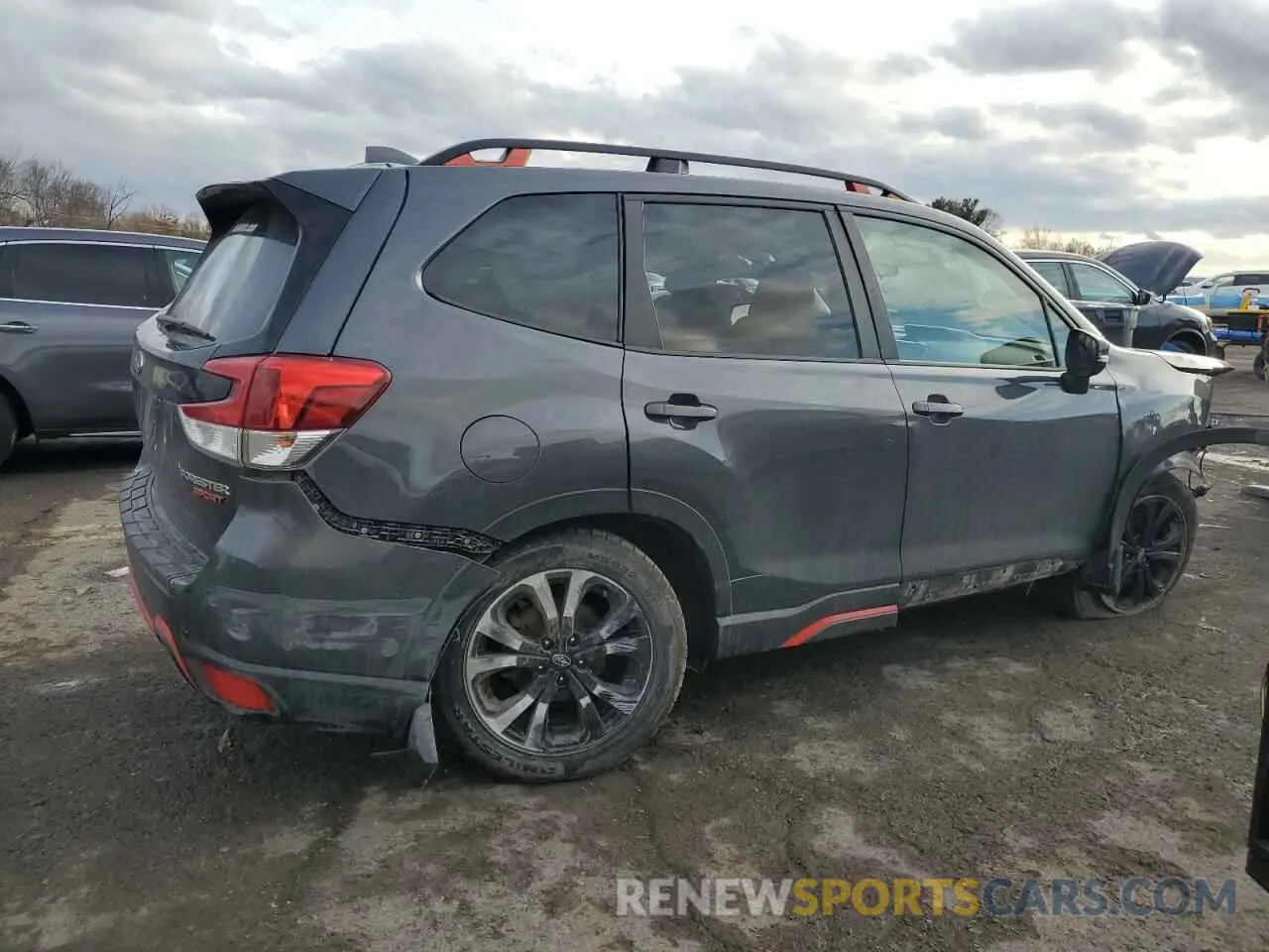 3 fotografías del automóvil dañado JF2SKARCXMH403594 SUBARU FORESTER 2021