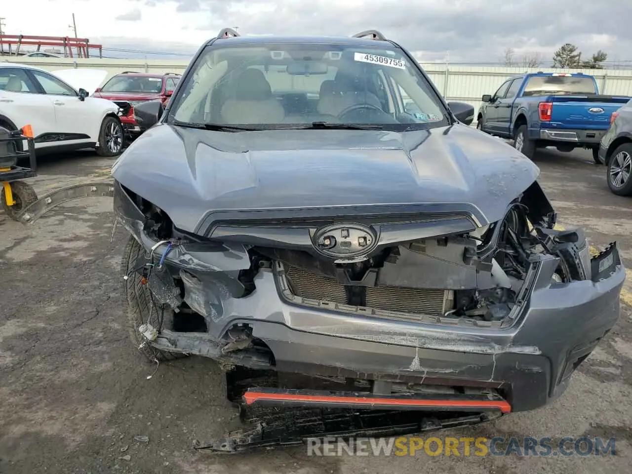 5 fotografías del automóvil dañado JF2SKARCXMH403594 SUBARU FORESTER 2021