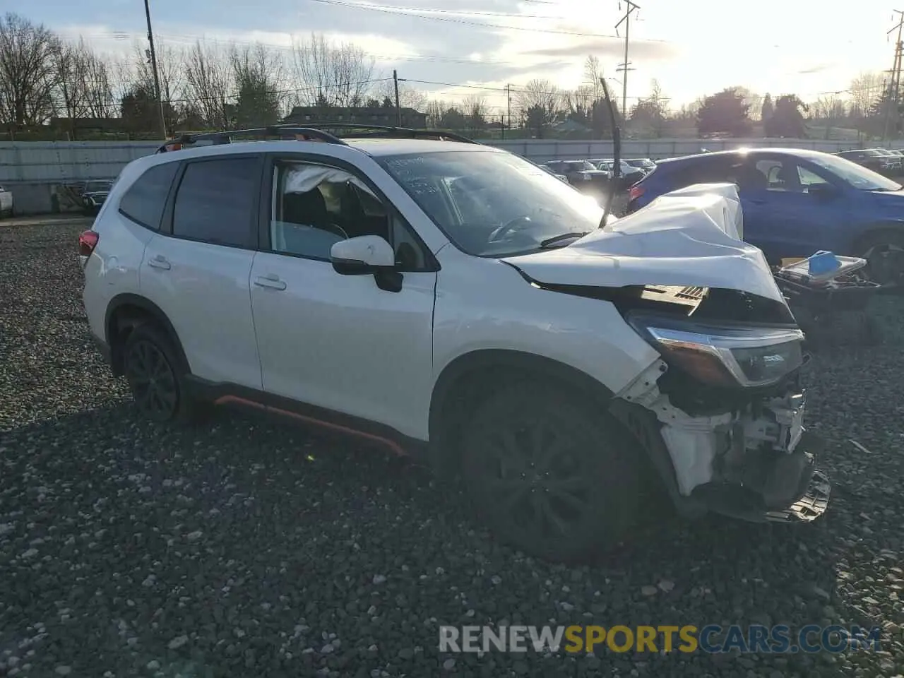 4 fotografías del automóvil dañado JF2SKARCXMH502710 SUBARU FORESTER 2021