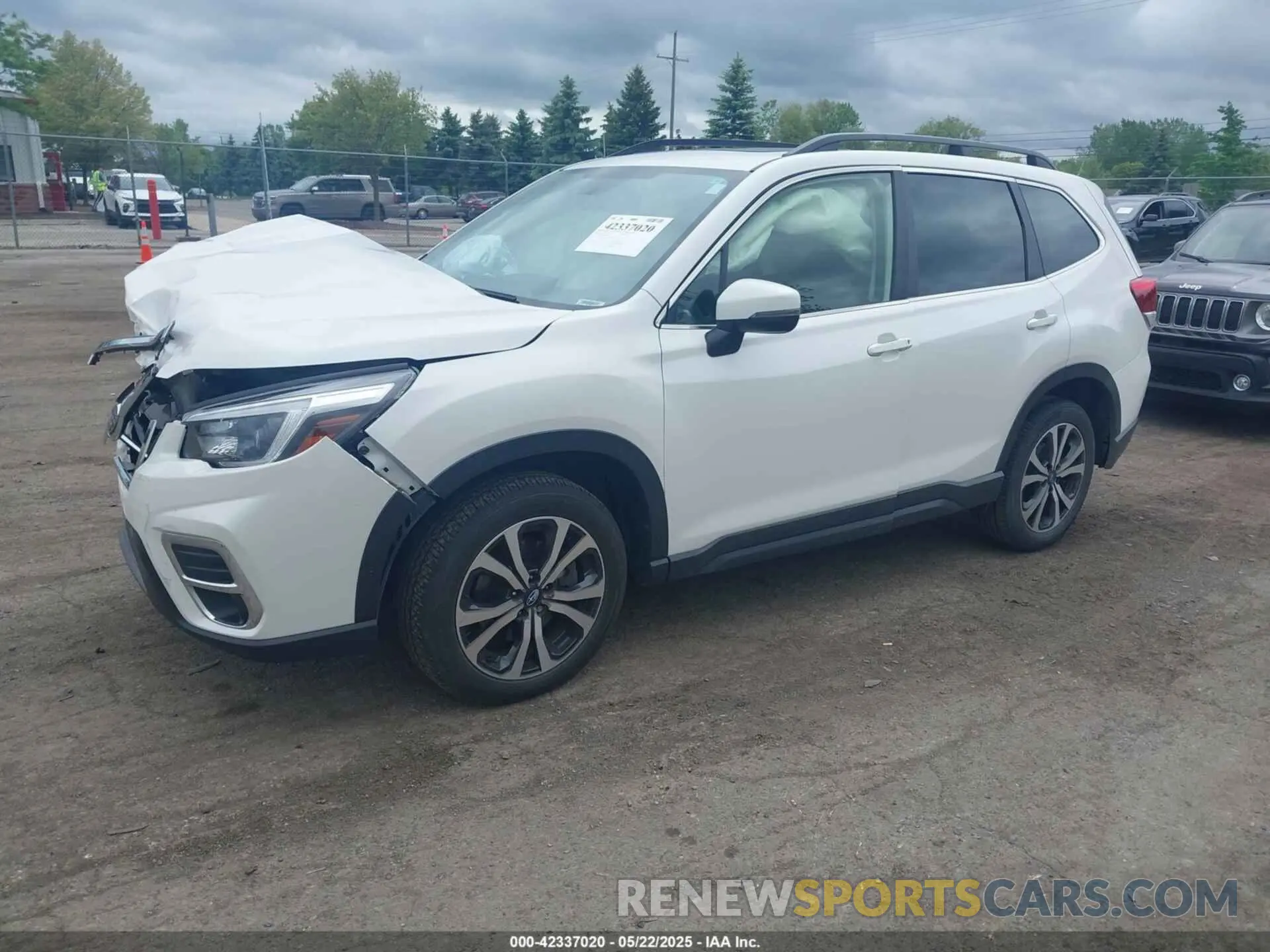 2 fotografías del automóvil dañado JF2SKASC2MH519169 SUBARU FORESTER 2021