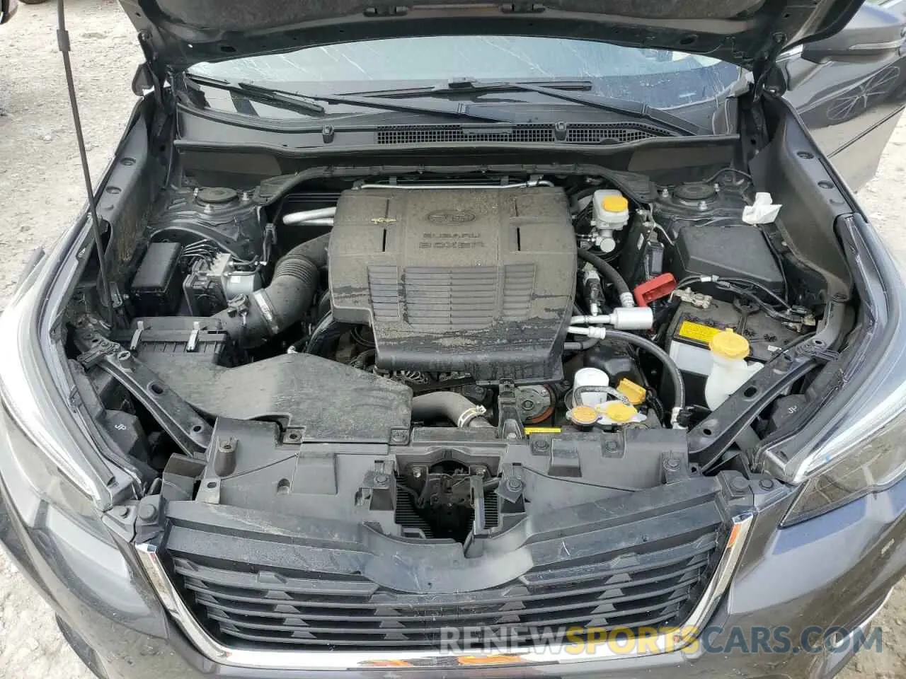 12 fotografías del automóvil dañado JF2SKASC5MH591712 SUBARU FORESTER 2021