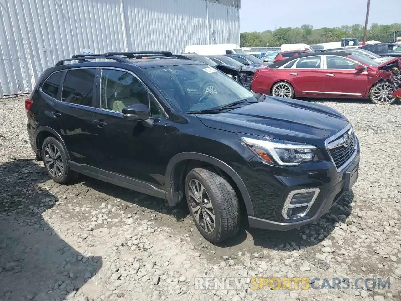 4 fotografías del automóvil dañado JF2SKASCXMH498328 SUBARU FORESTER 2021