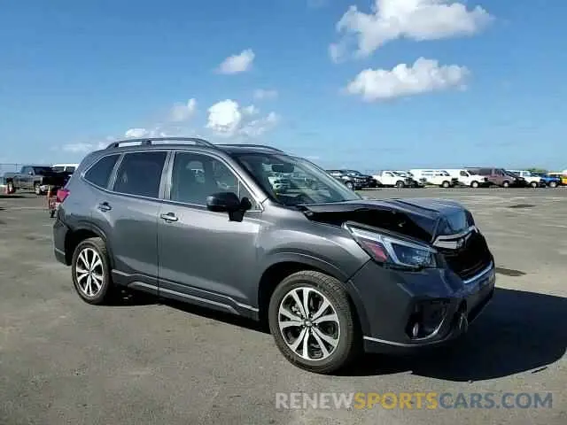 12 fotografías del automóvil dañado JF2SKAUC1MH422414 SUBARU FORESTER 2021