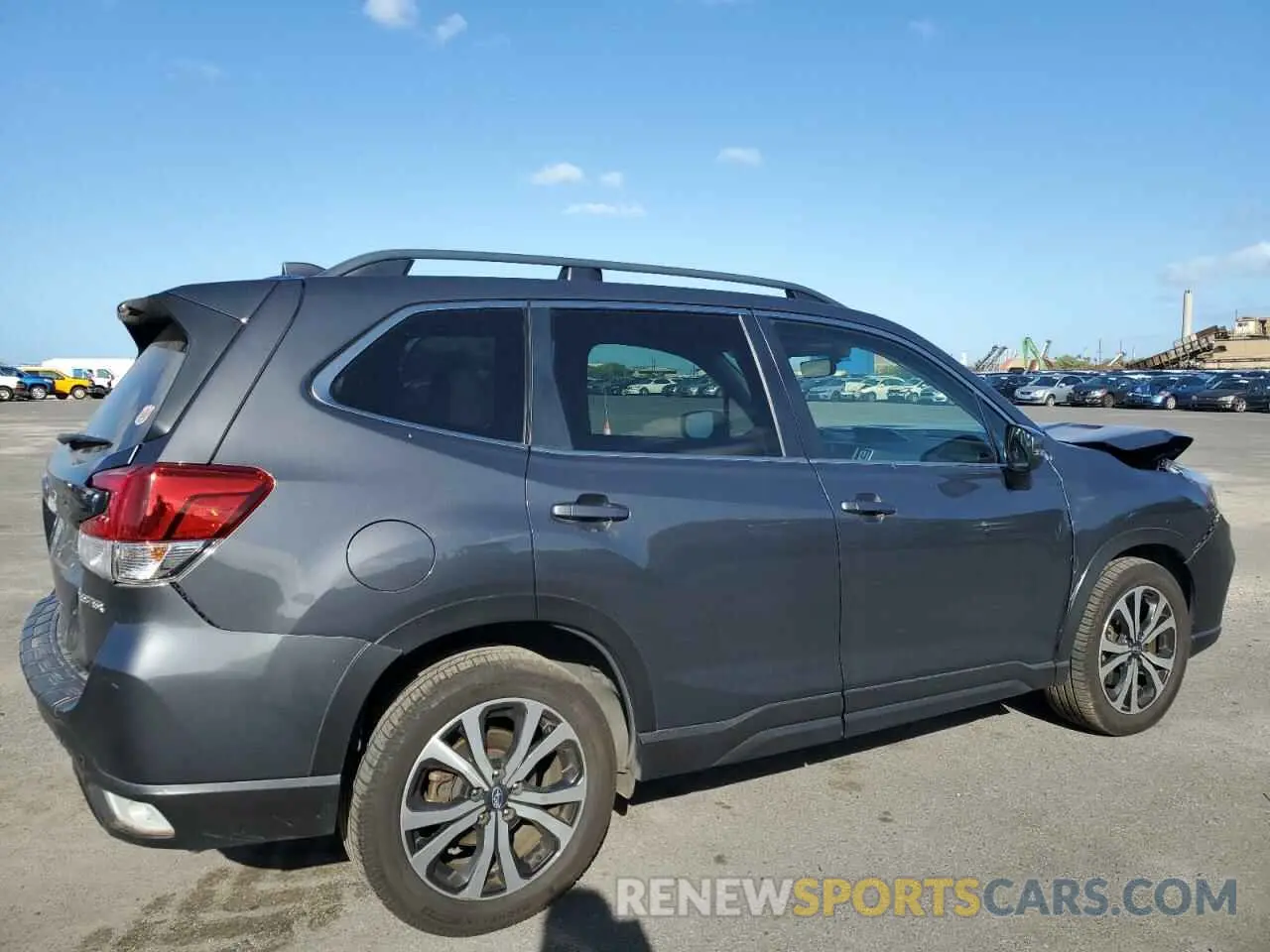 3 fotografías del automóvil dañado JF2SKAUC1MH422414 SUBARU FORESTER 2021