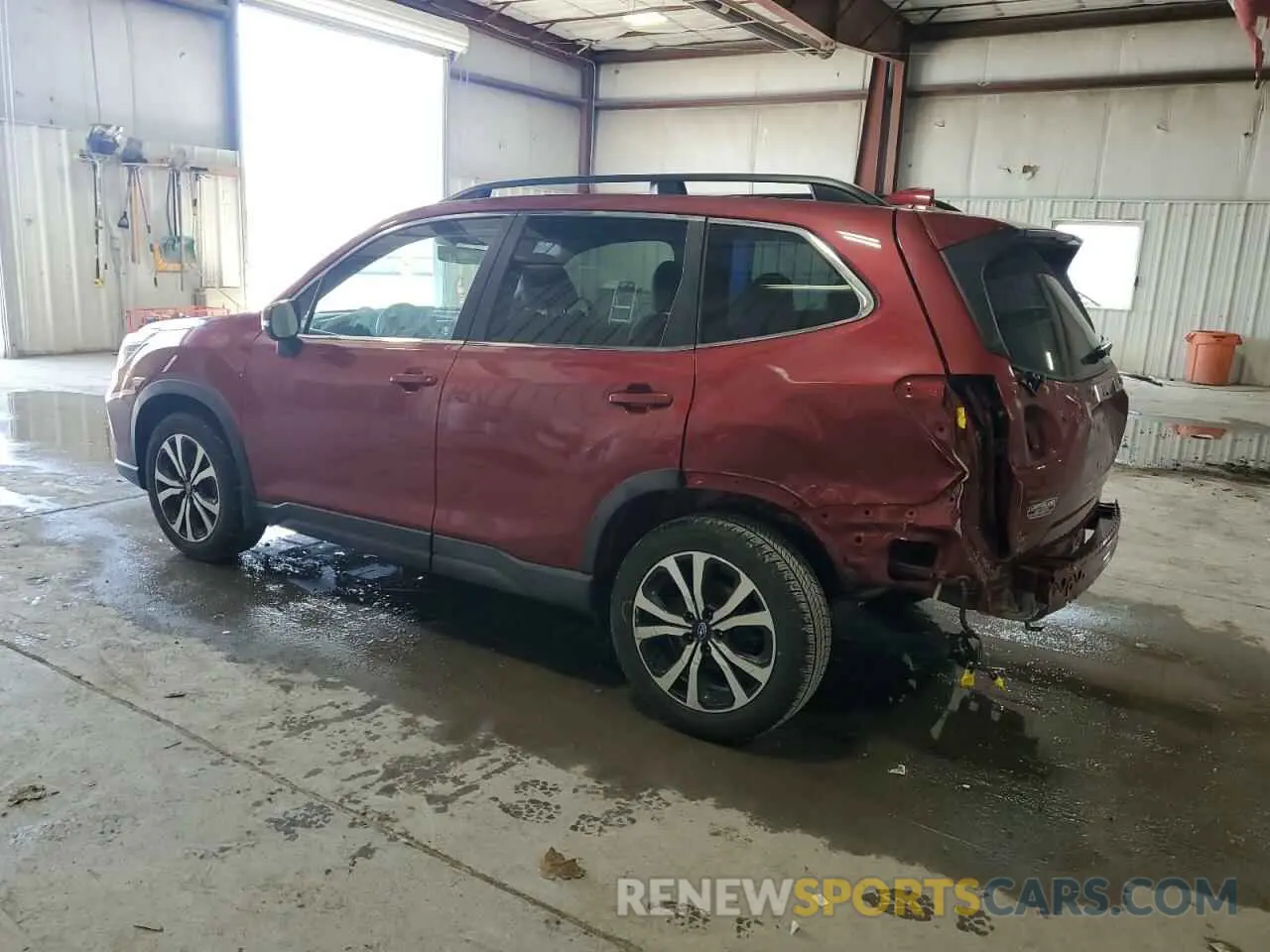 2 fotografías del automóvil dañado JF2SKAUC2MH450948 SUBARU FORESTER 2021
