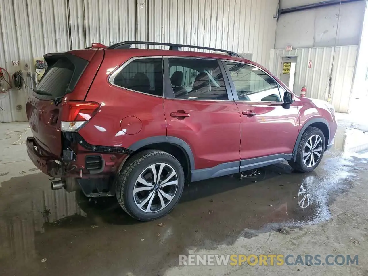 3 fotografías del automóvil dañado JF2SKAUC2MH450948 SUBARU FORESTER 2021