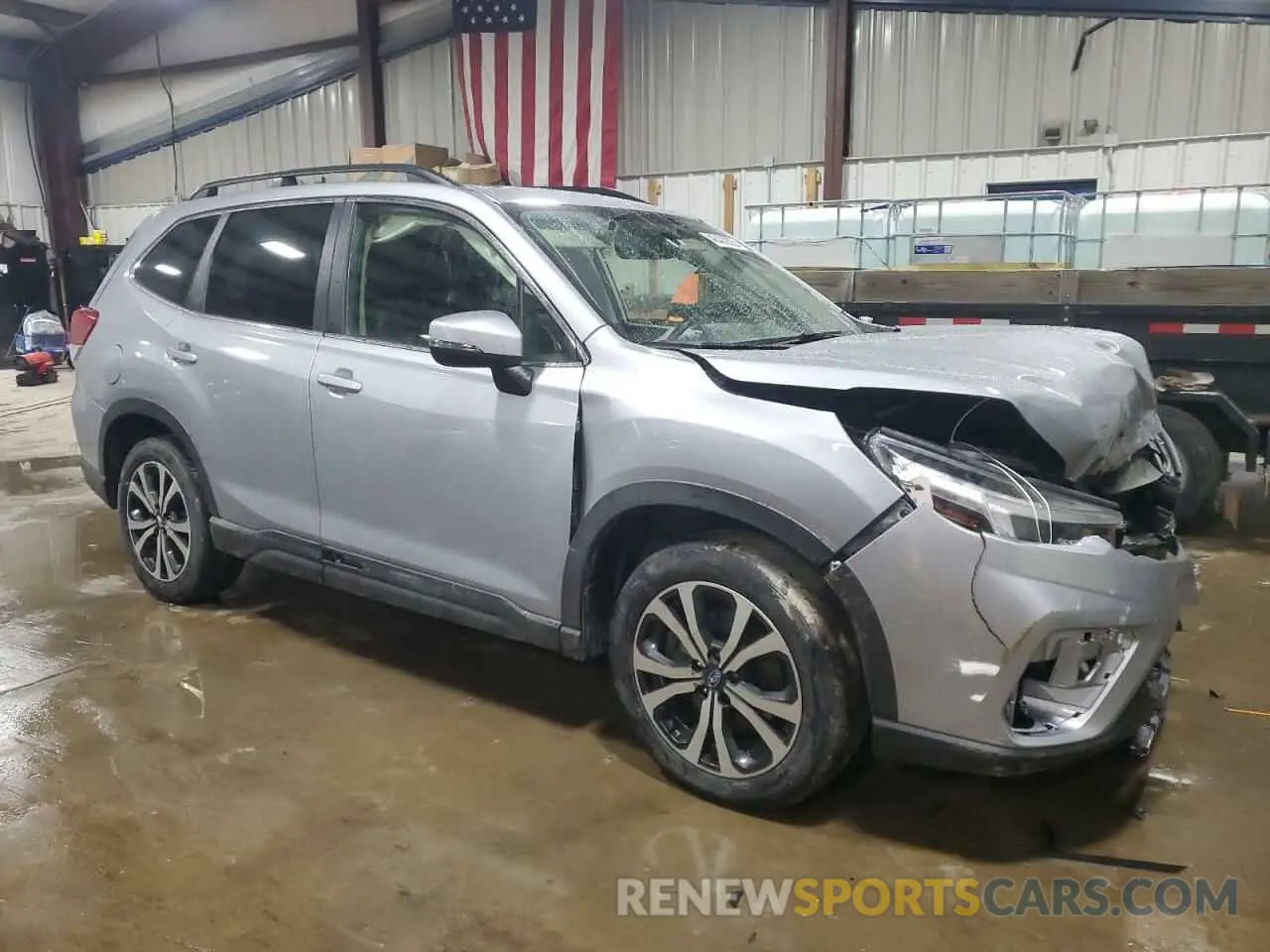 4 fotografías del automóvil dañado JF2SKAUC3MH473266 SUBARU FORESTER 2021