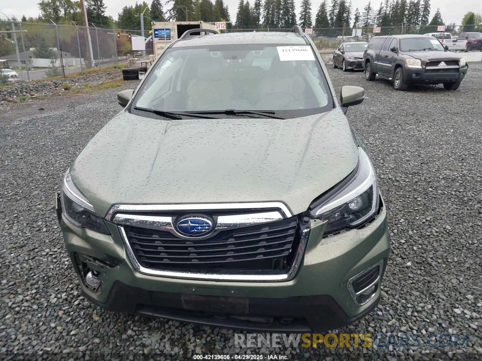 12 fotografías del automóvil dañado JF2SKAUC5MH503500 SUBARU FORESTER 2021