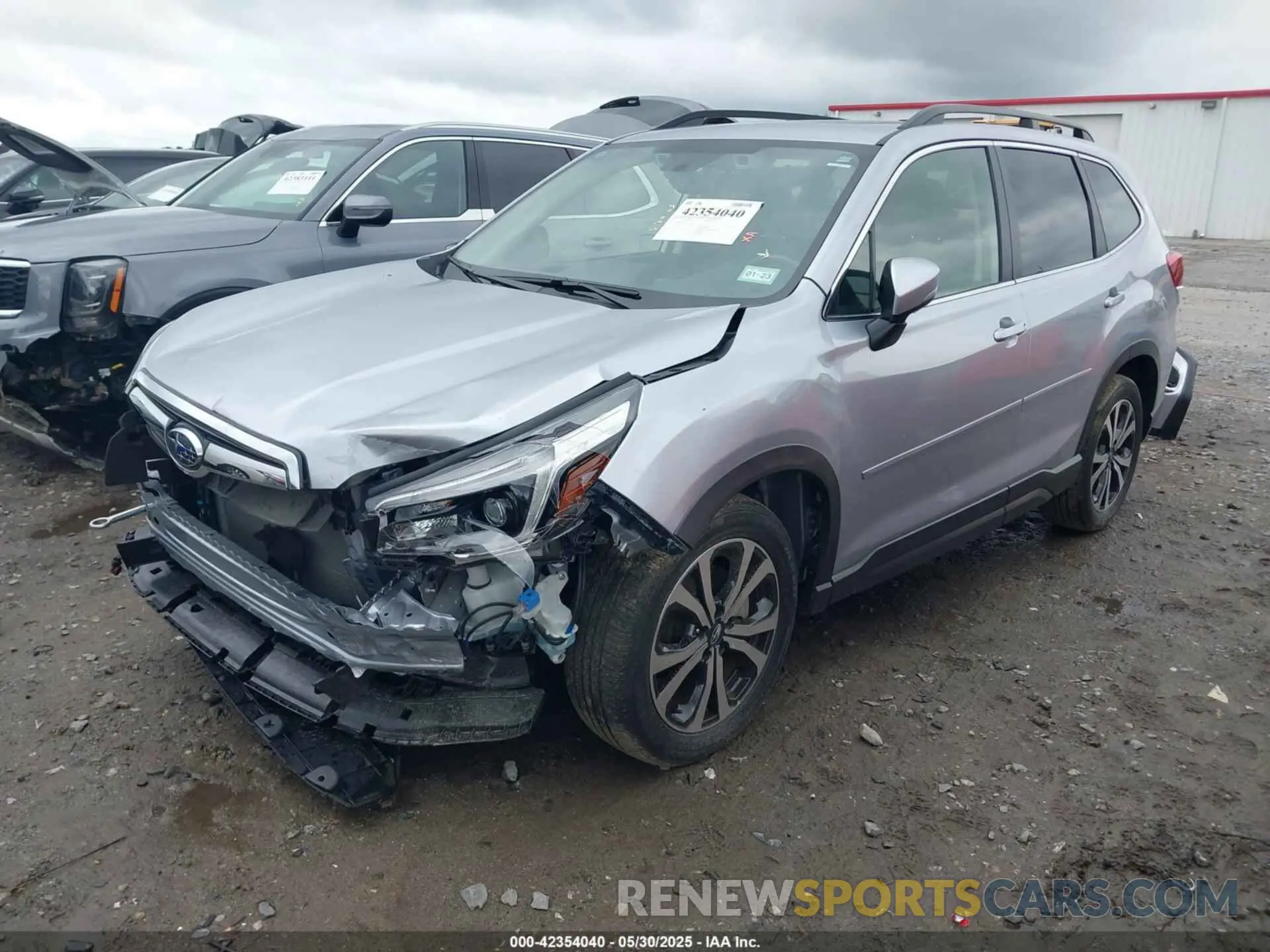 2 fotografías del automóvil dañado JF2SKAUC6MH431710 SUBARU FORESTER 2021