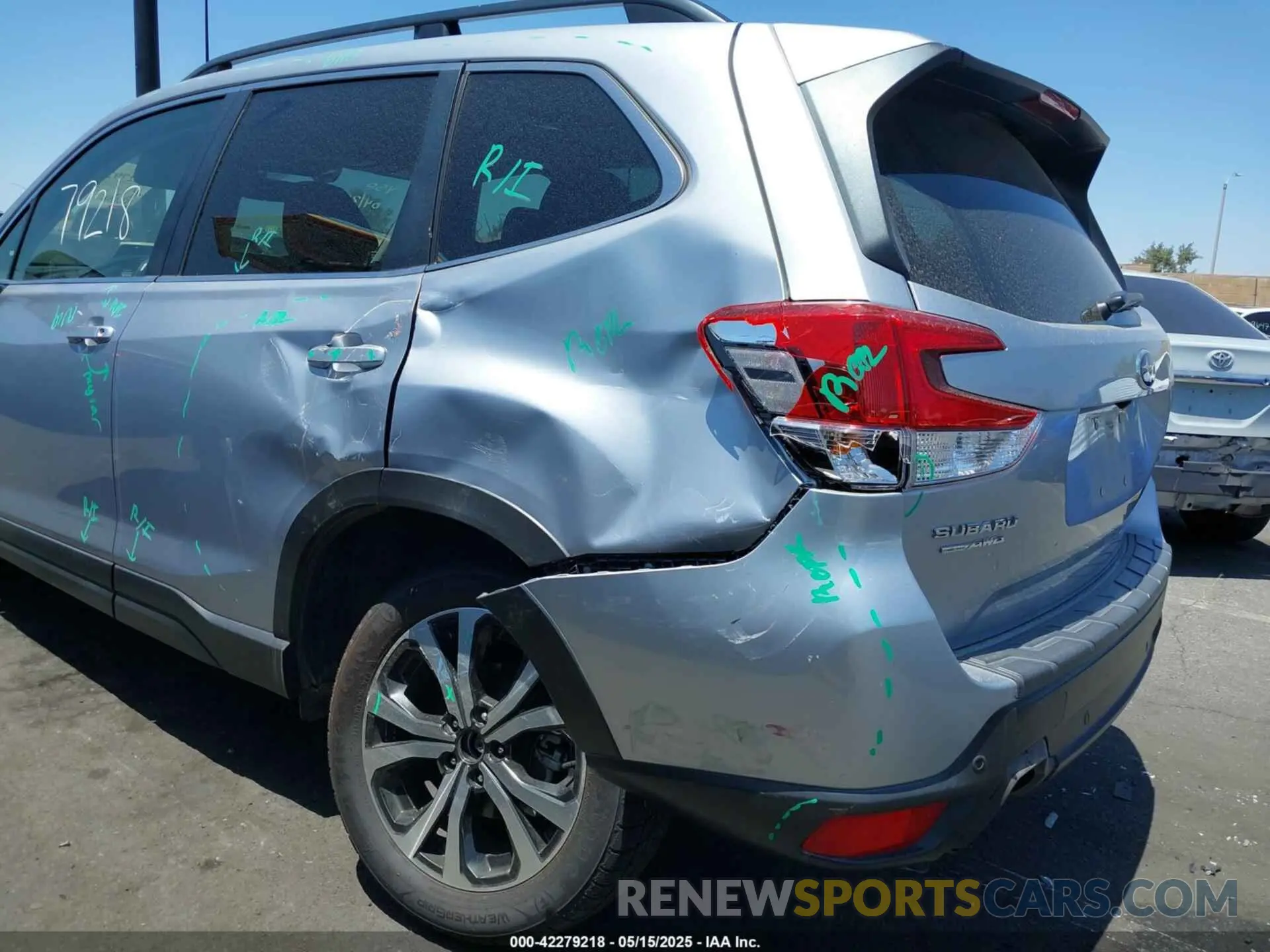 6 fotografías del automóvil dañado JF2SKAUC7MH429562 SUBARU FORESTER 2021