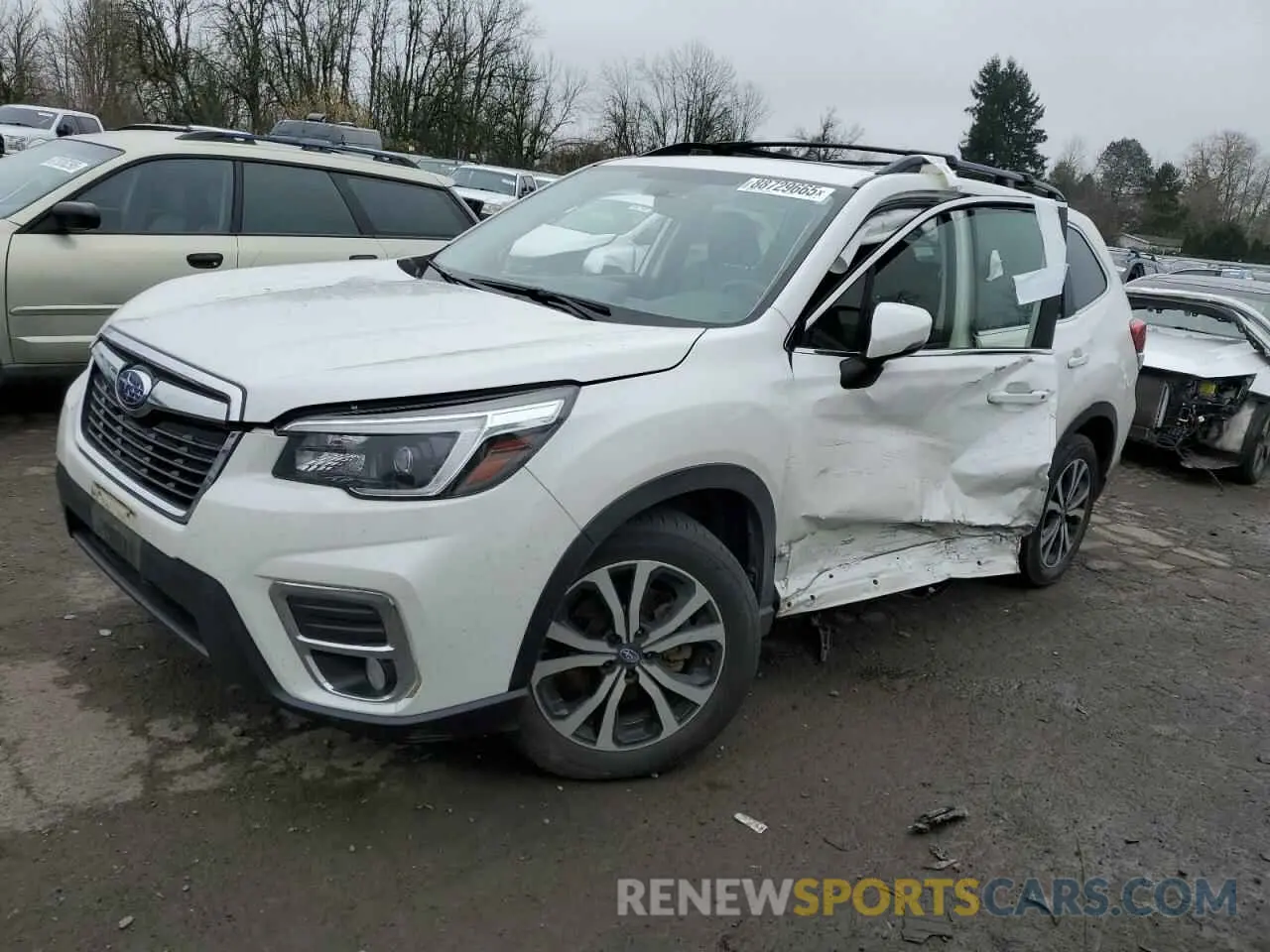 1 fotografías del automóvil dañado JF2SKAUC7MH560846 SUBARU FORESTER 2021