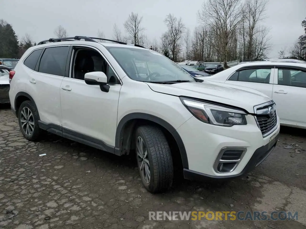4 fotografías del automóvil dañado JF2SKAUC7MH560846 SUBARU FORESTER 2021
