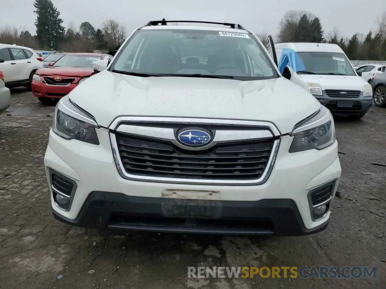 5 fotografías del automóvil dañado JF2SKAUC7MH560846 SUBARU FORESTER 2021