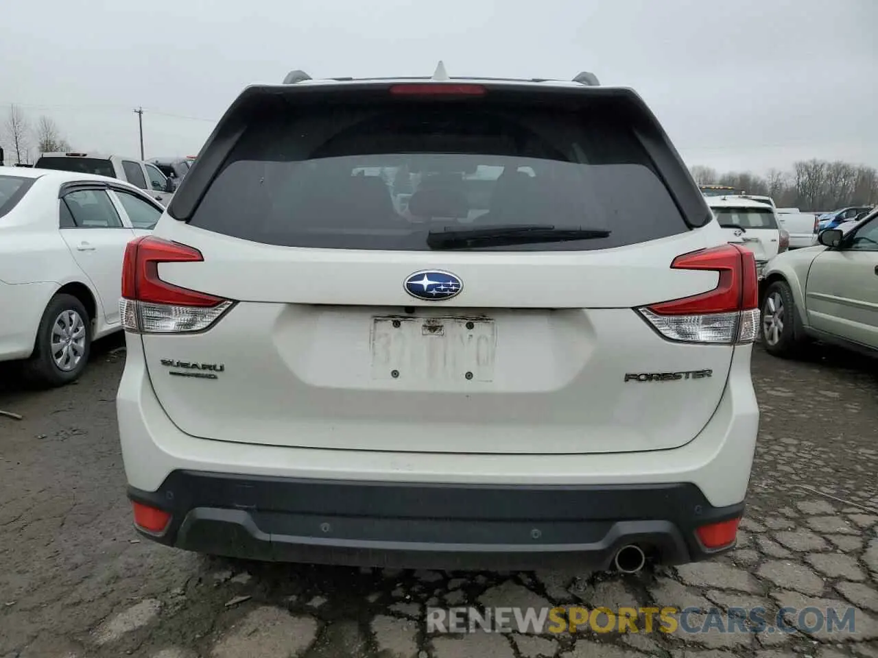 6 fotografías del automóvil dañado JF2SKAUC7MH560846 SUBARU FORESTER 2021