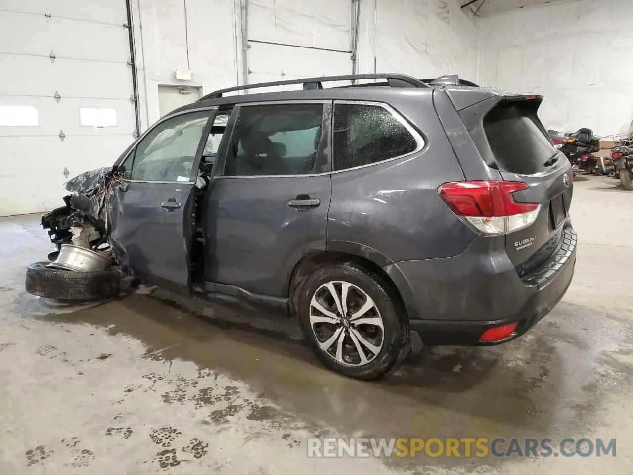 2 fotografías del automóvil dañado JF2SKAUC8MH508741 SUBARU FORESTER 2021