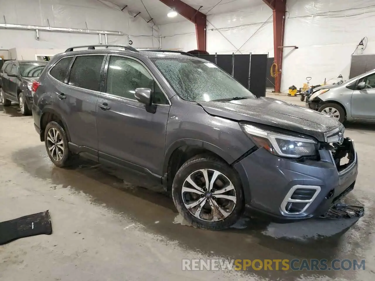 4 fotografías del automóvil dañado JF2SKAUC8MH508741 SUBARU FORESTER 2021