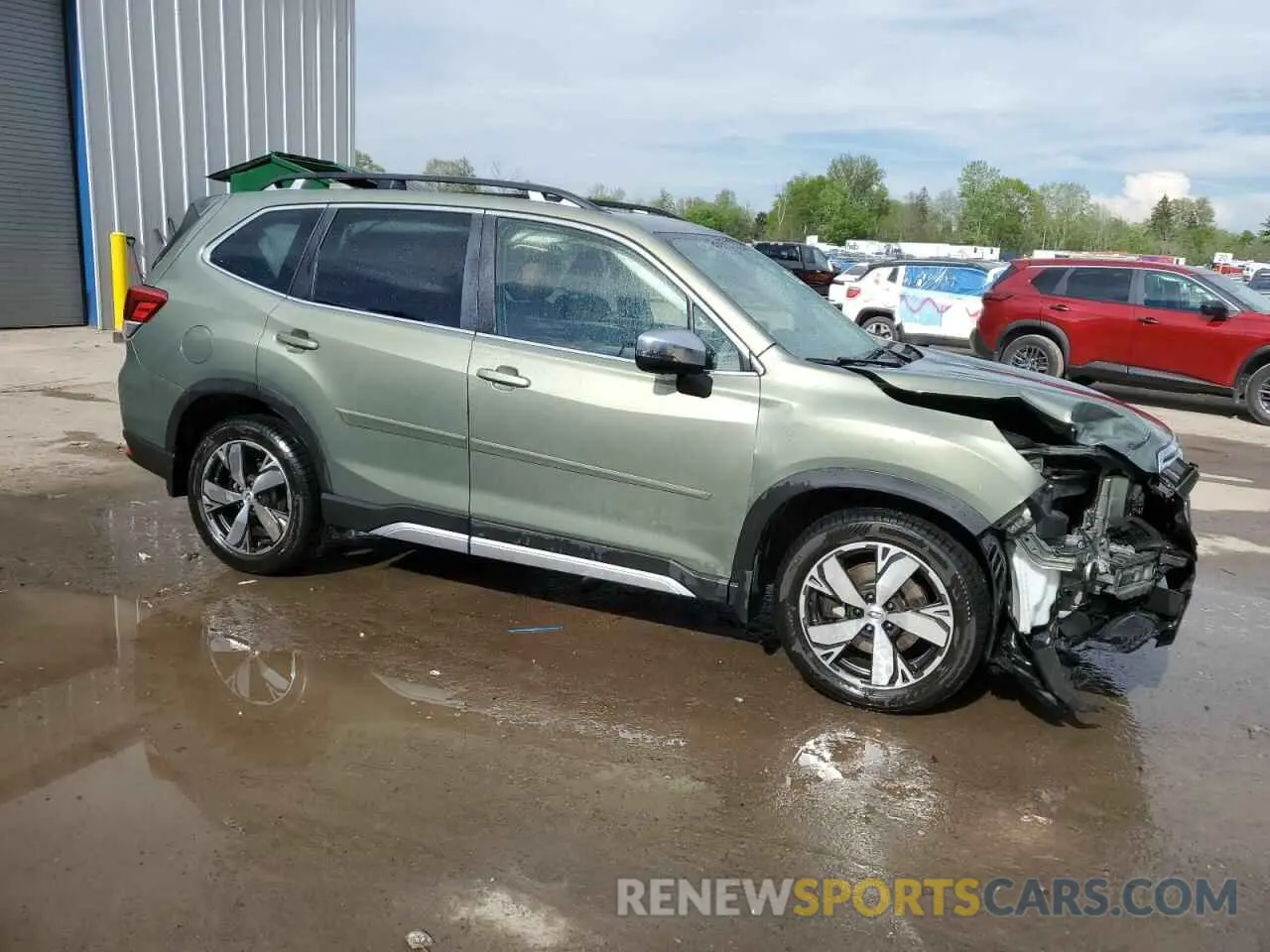 4 fotografías del automóvil dañado JF2SKAXC4MH443687 SUBARU FORESTER 2021