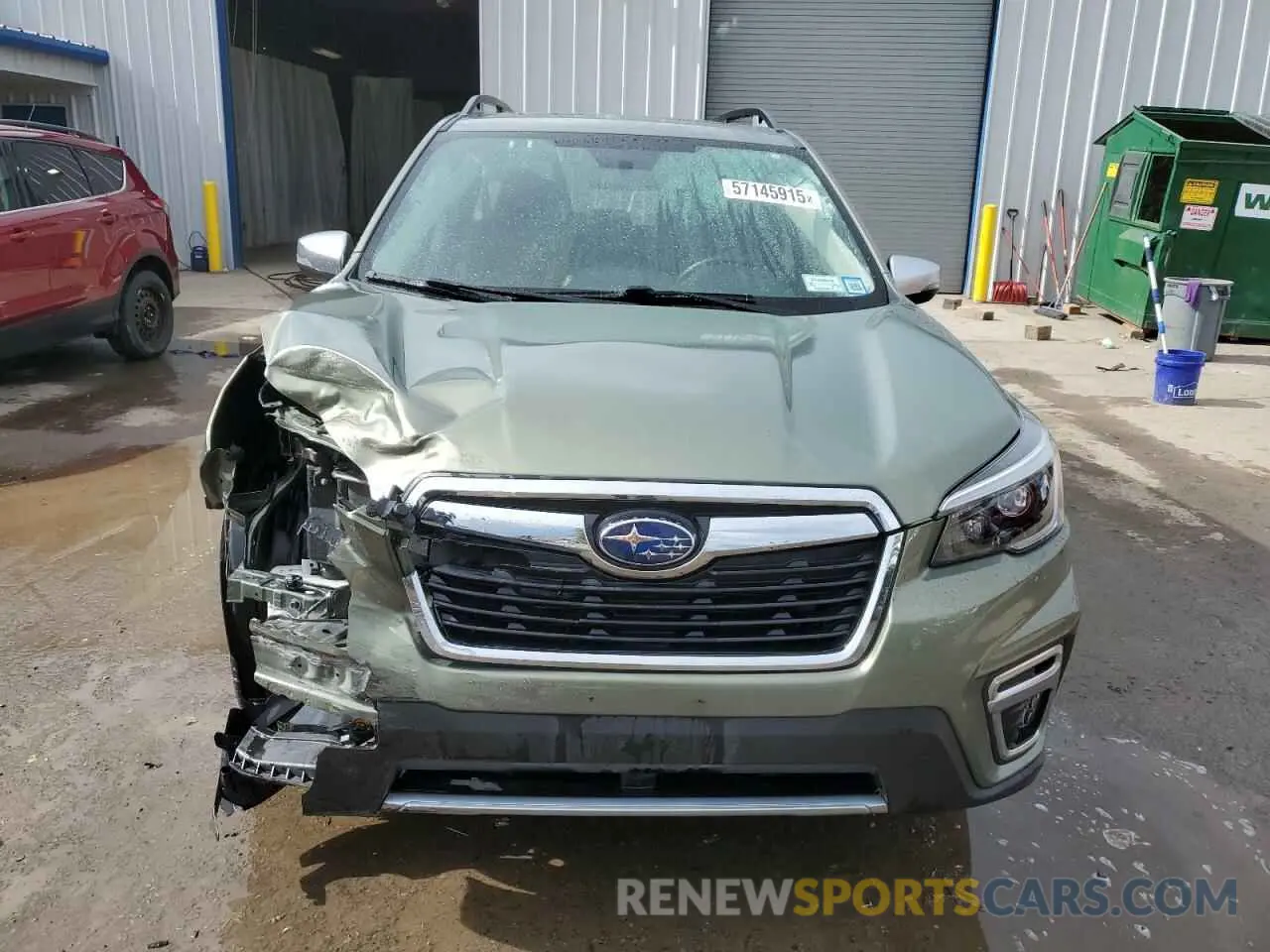 5 fotografías del automóvil dañado JF2SKAXC4MH443687 SUBARU FORESTER 2021