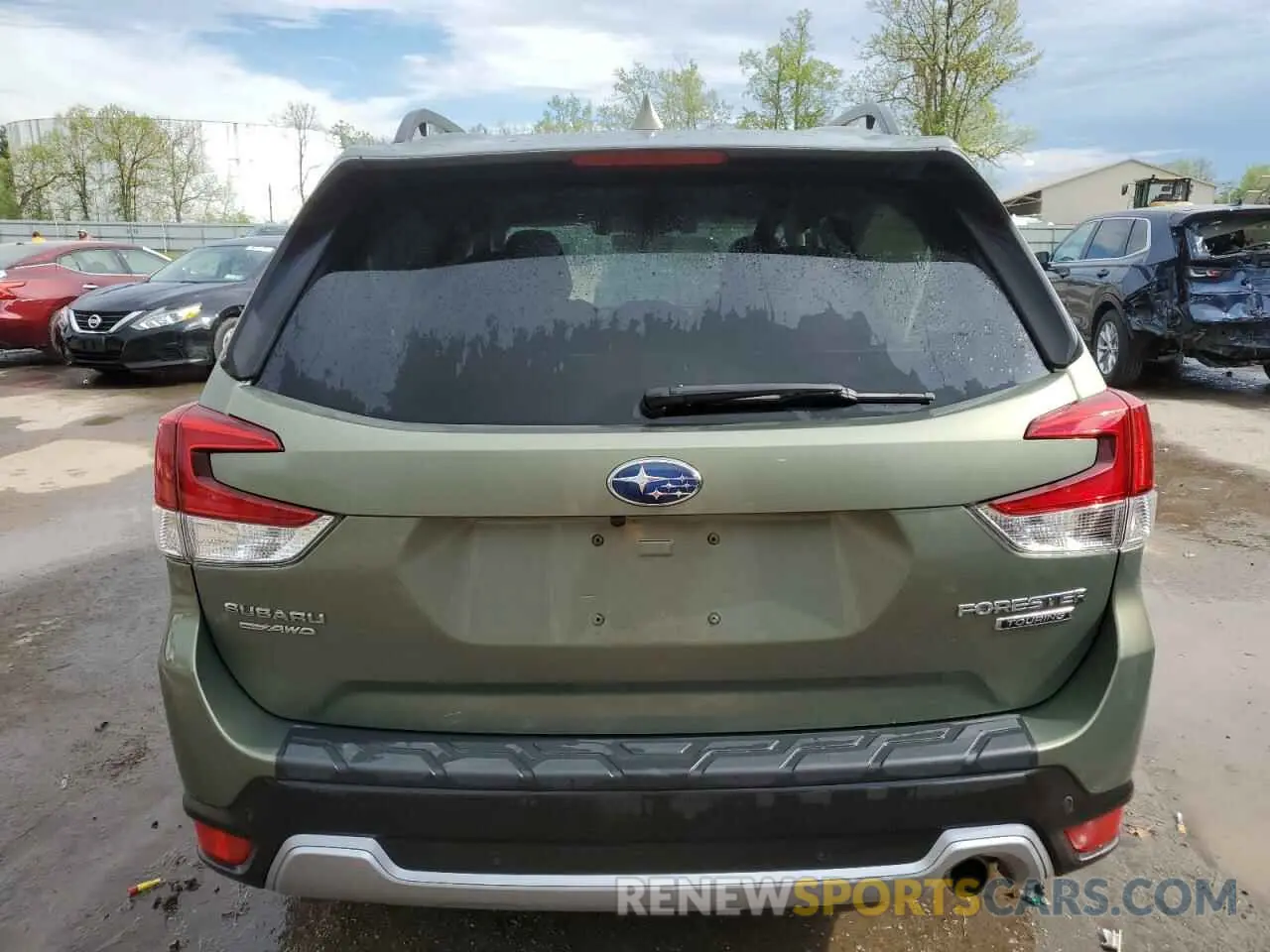 6 fotografías del automóvil dañado JF2SKAXC4MH443687 SUBARU FORESTER 2021