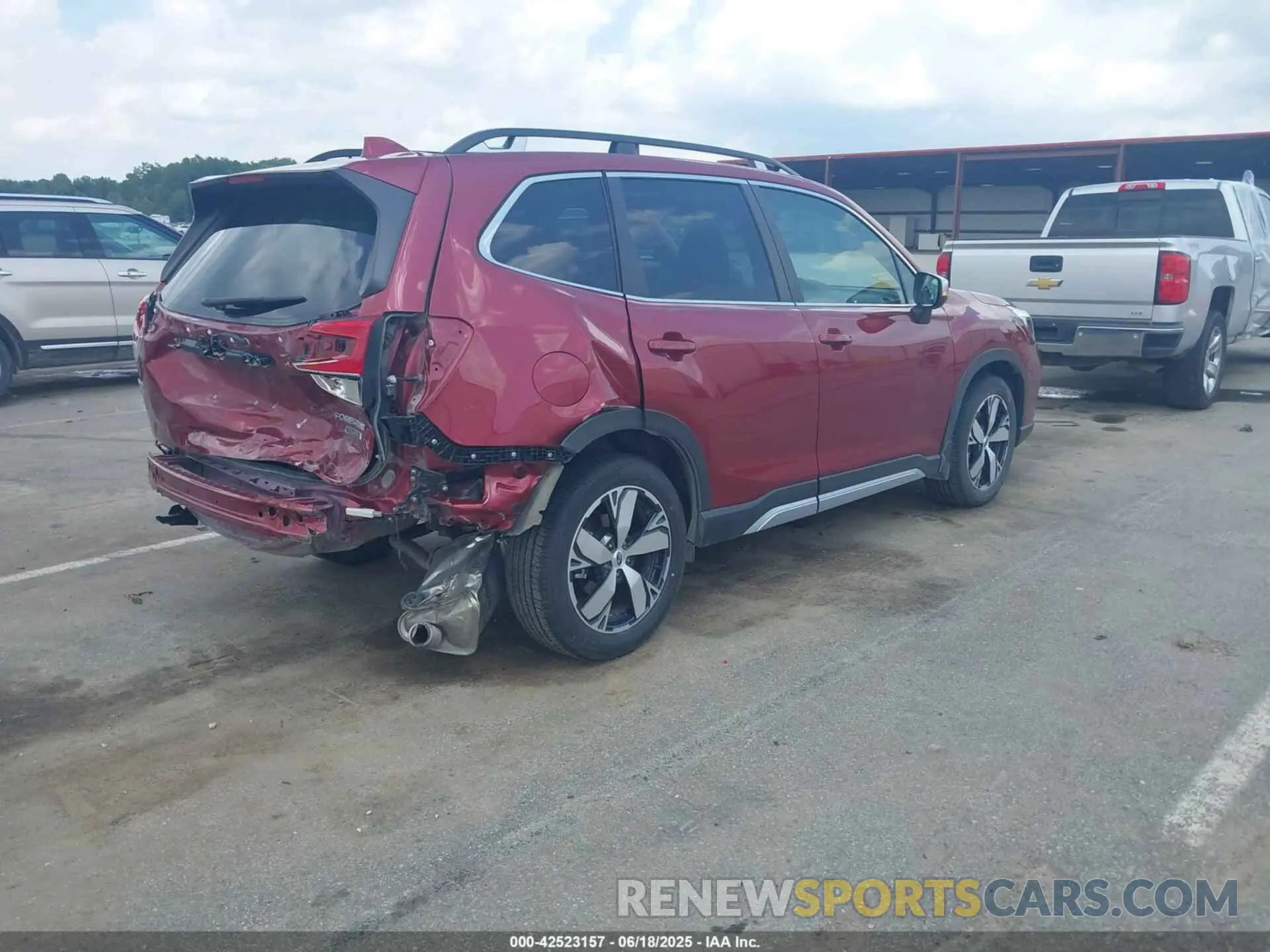4 fotografías del automóvil dañado JF2SKAXC7MH526823 SUBARU FORESTER 2021