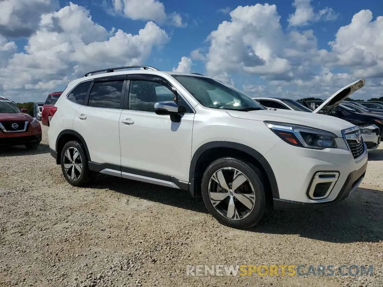 4 fotografías del automóvil dañado JF2SKAXC8MH558860 SUBARU FORESTER 2021