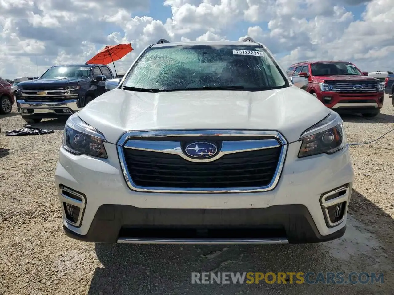 5 fotografías del automóvil dañado JF2SKAXC8MH558860 SUBARU FORESTER 2021