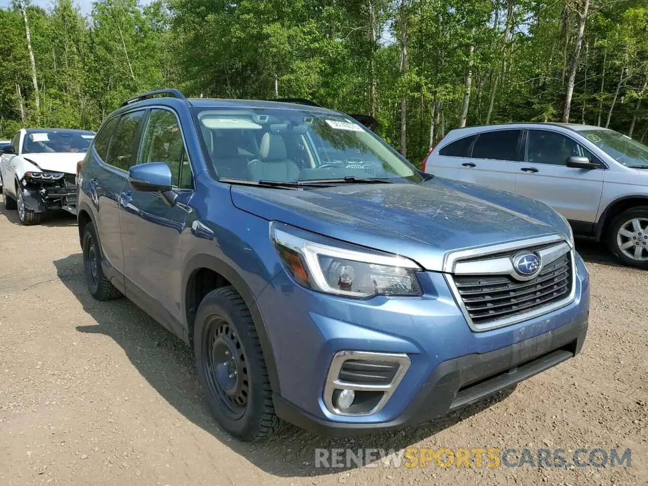 4 fotografías del automóvil dañado JF2SKEUC5MH440065 SUBARU FORESTER 2021