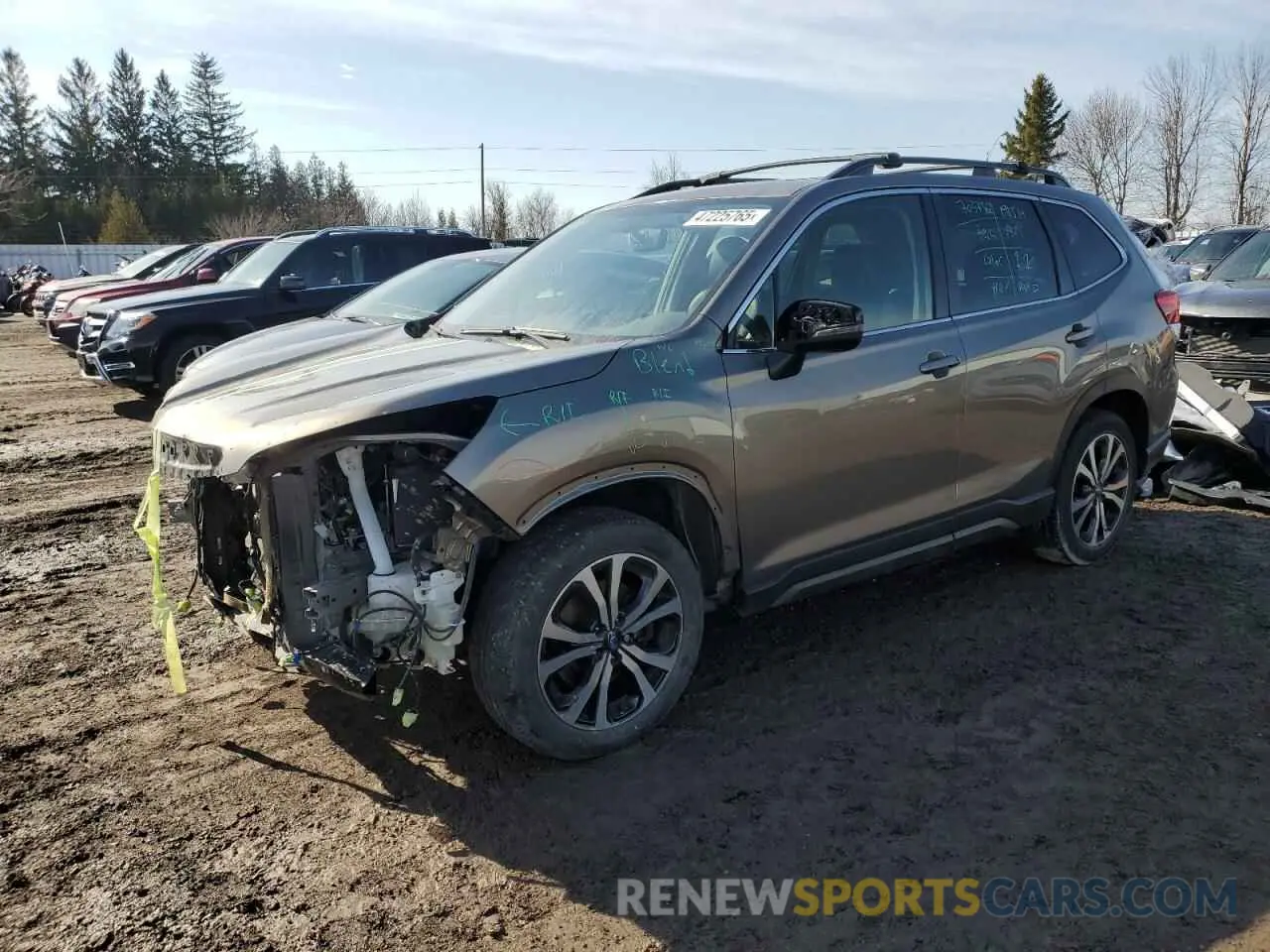 1 fotografías del automóvil dañado JF2SKEUC7MH411036 SUBARU FORESTER 2021