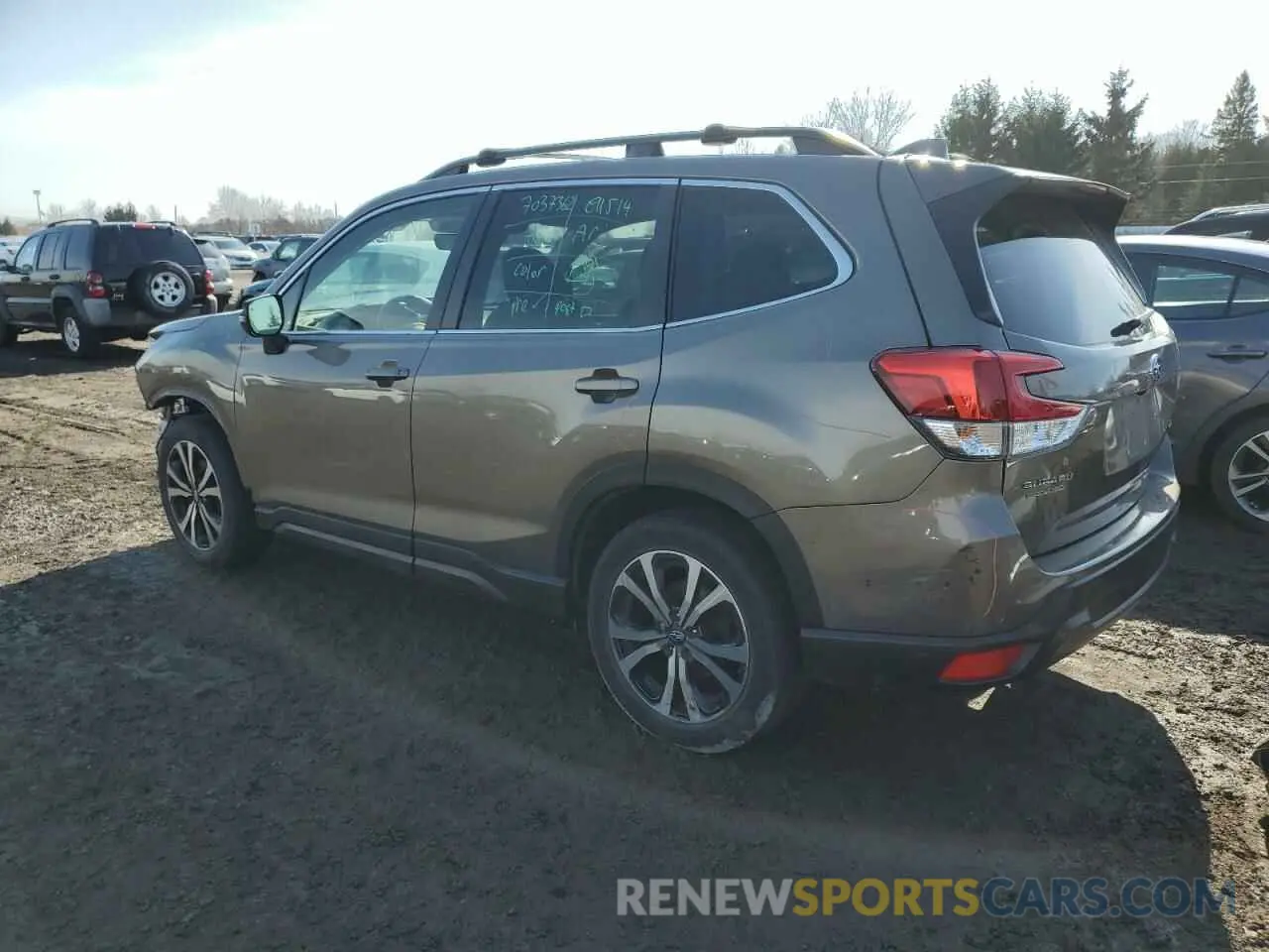 2 fotografías del automóvil dañado JF2SKEUC7MH411036 SUBARU FORESTER 2021