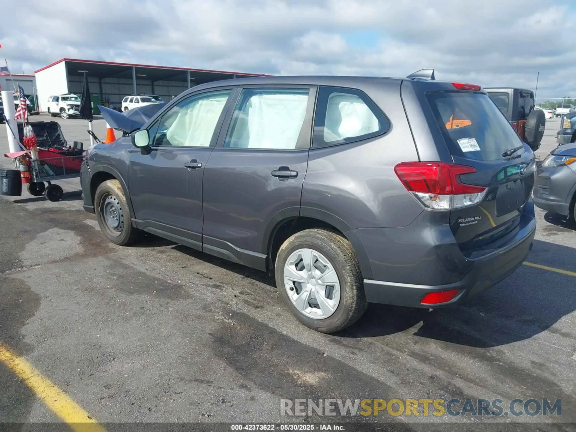 3 fotografías del automóvil dañado JF2SKAAC3NH503999 SUBARU FORESTER 2022