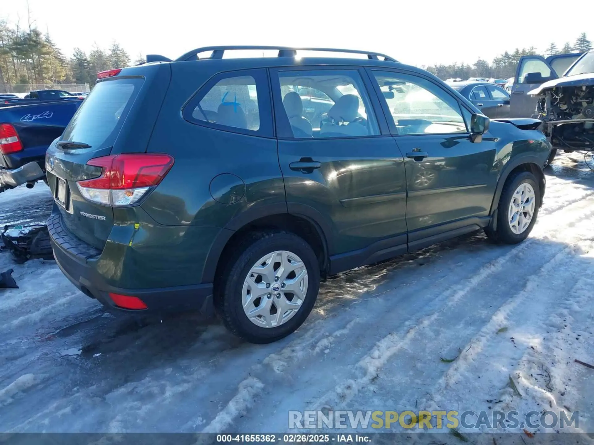 4 fotografías del automóvil dañado JF2SKACC1NH501987 SUBARU FORESTER 2022
