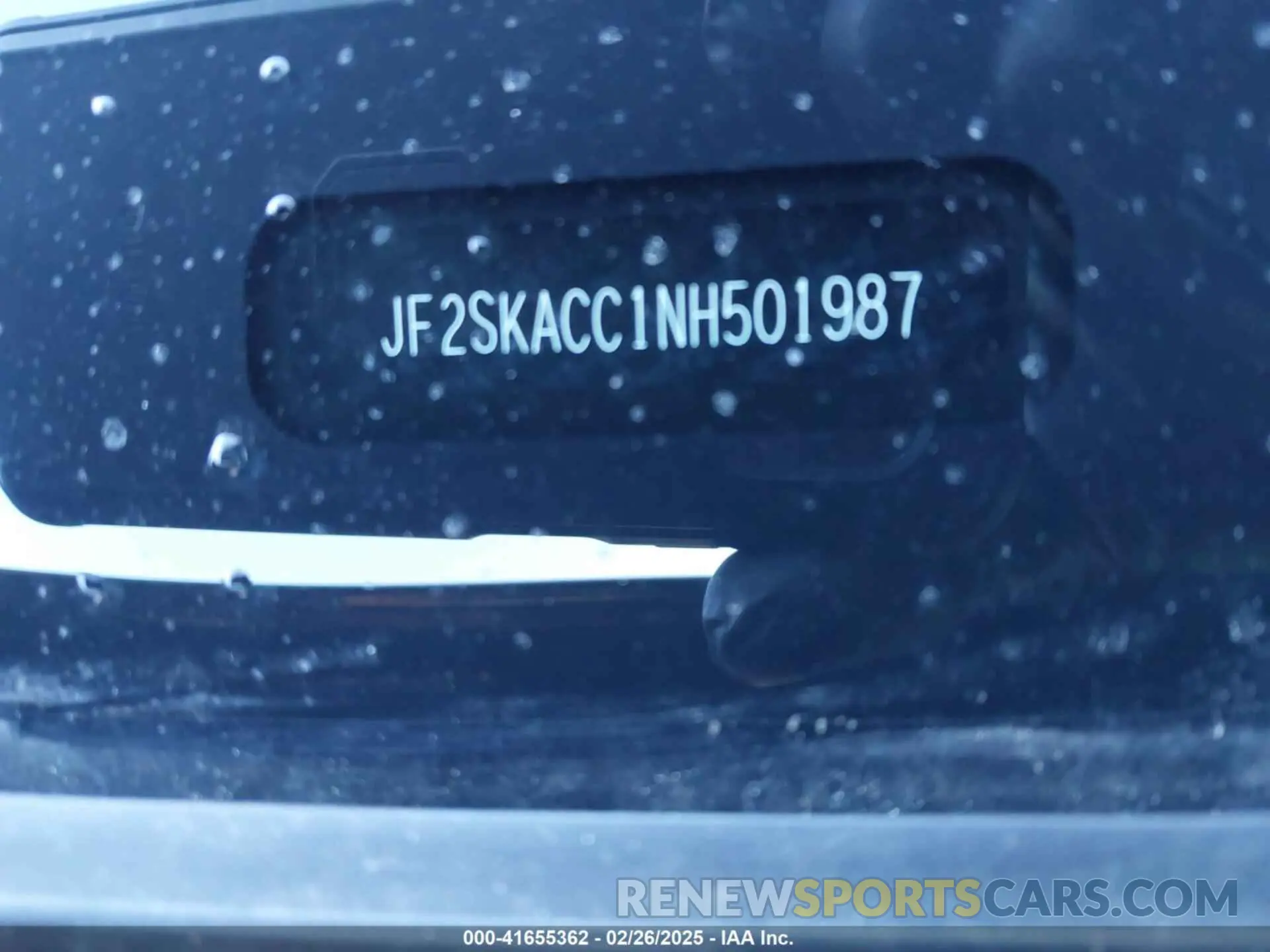9 fotografías del automóvil dañado JF2SKACC1NH501987 SUBARU FORESTER 2022