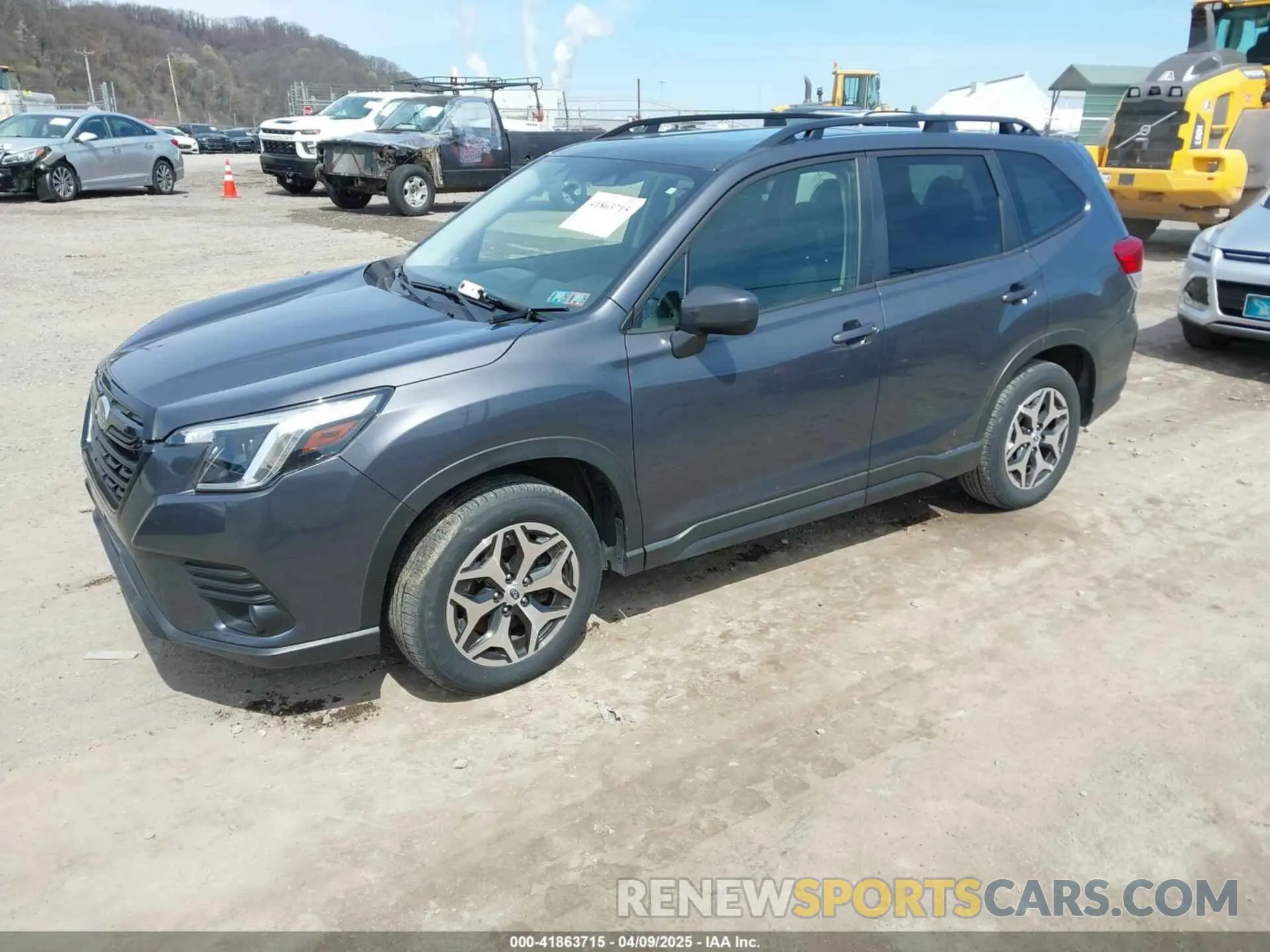 2 fotografías del automóvil dañado JF2SKADC0NH448357 SUBARU FORESTER 2022