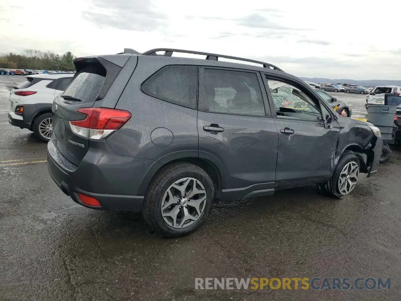 3 fotografías del automóvil dañado JF2SKADC1NH409597 SUBARU FORESTER 2022