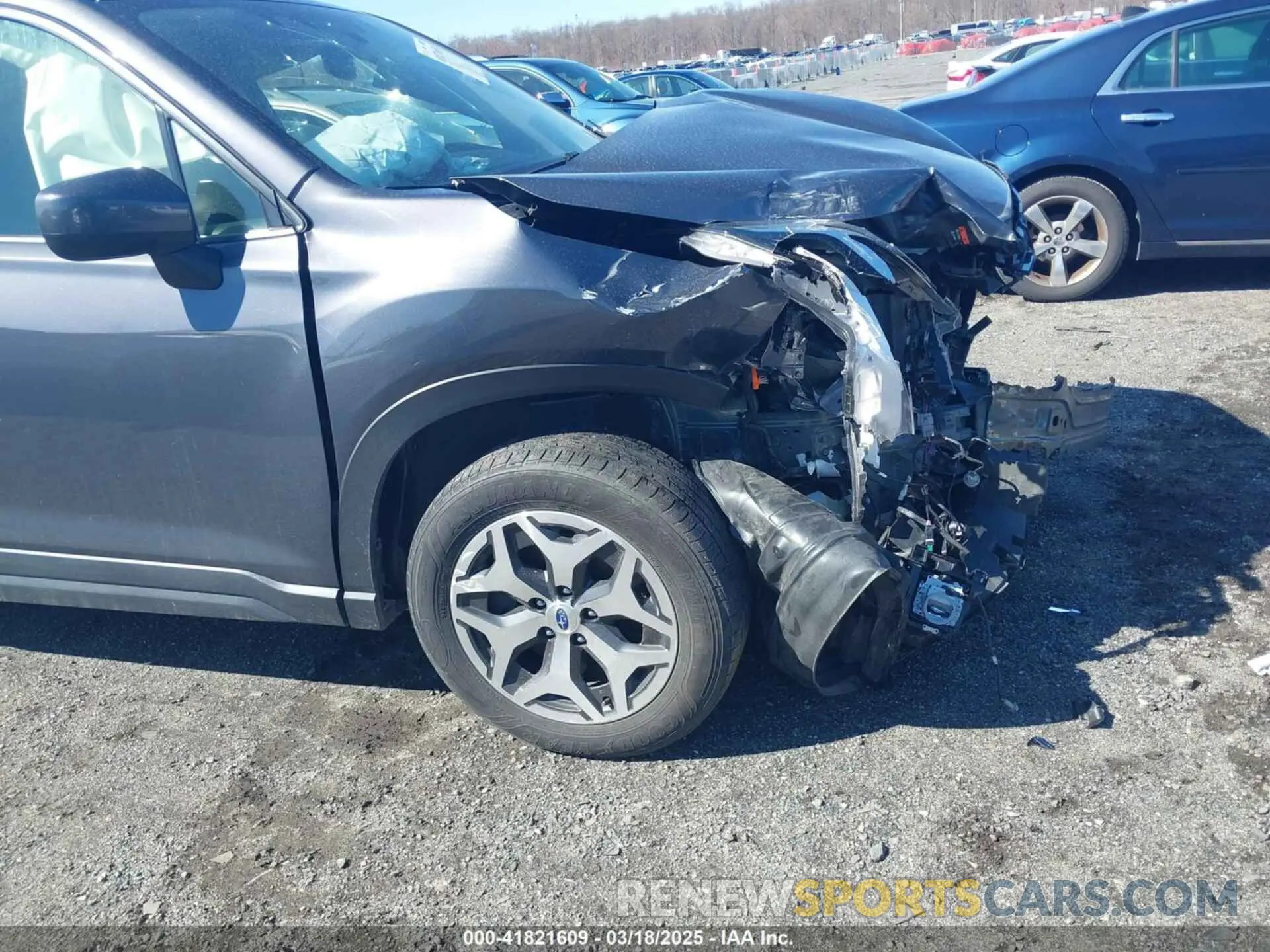 6 fotografías del automóvil dañado JF2SKADC6NH400961 SUBARU FORESTER 2022