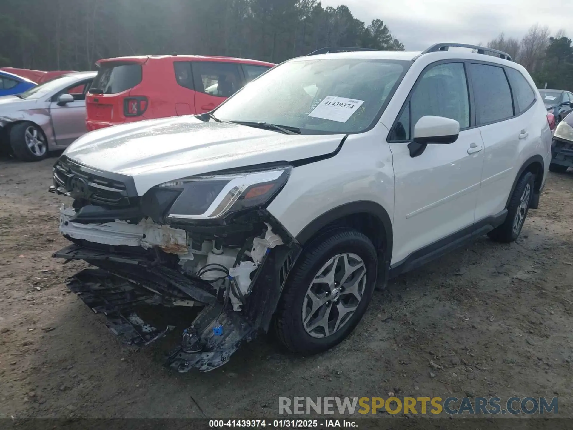 2 fotografías del automóvil dañado JF2SKADC6NH497157 SUBARU FORESTER 2022