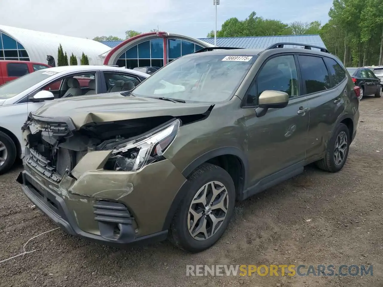 1 fotografías del automóvil dañado JF2SKAEC1NH484881 SUBARU FORESTER 2022