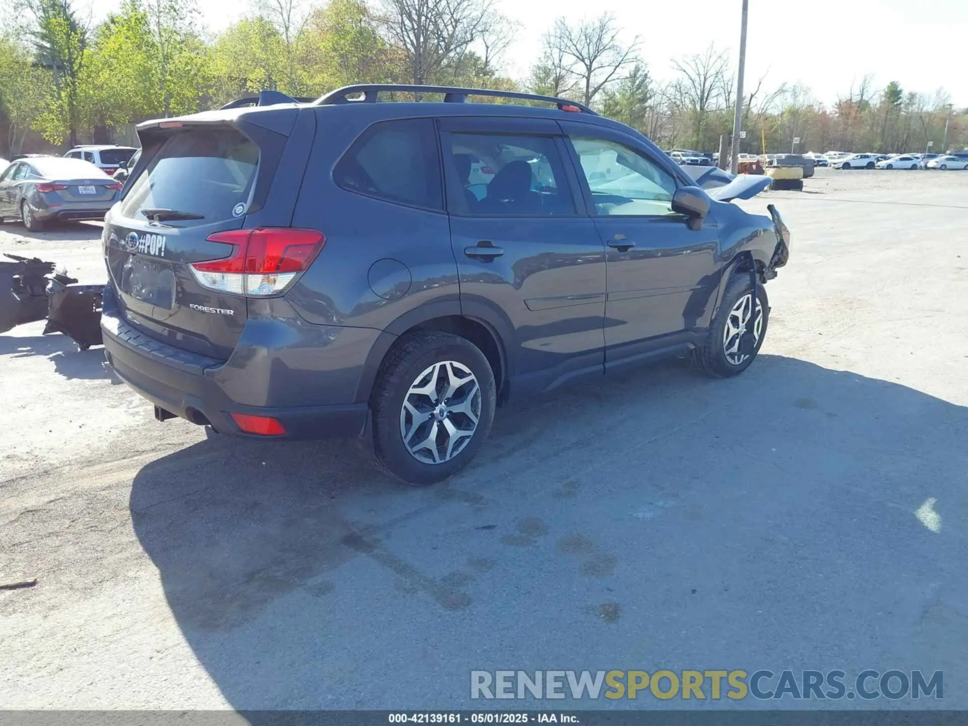 4 fotografías del automóvil dañado JF2SKAEC2NH424866 SUBARU FORESTER 2022