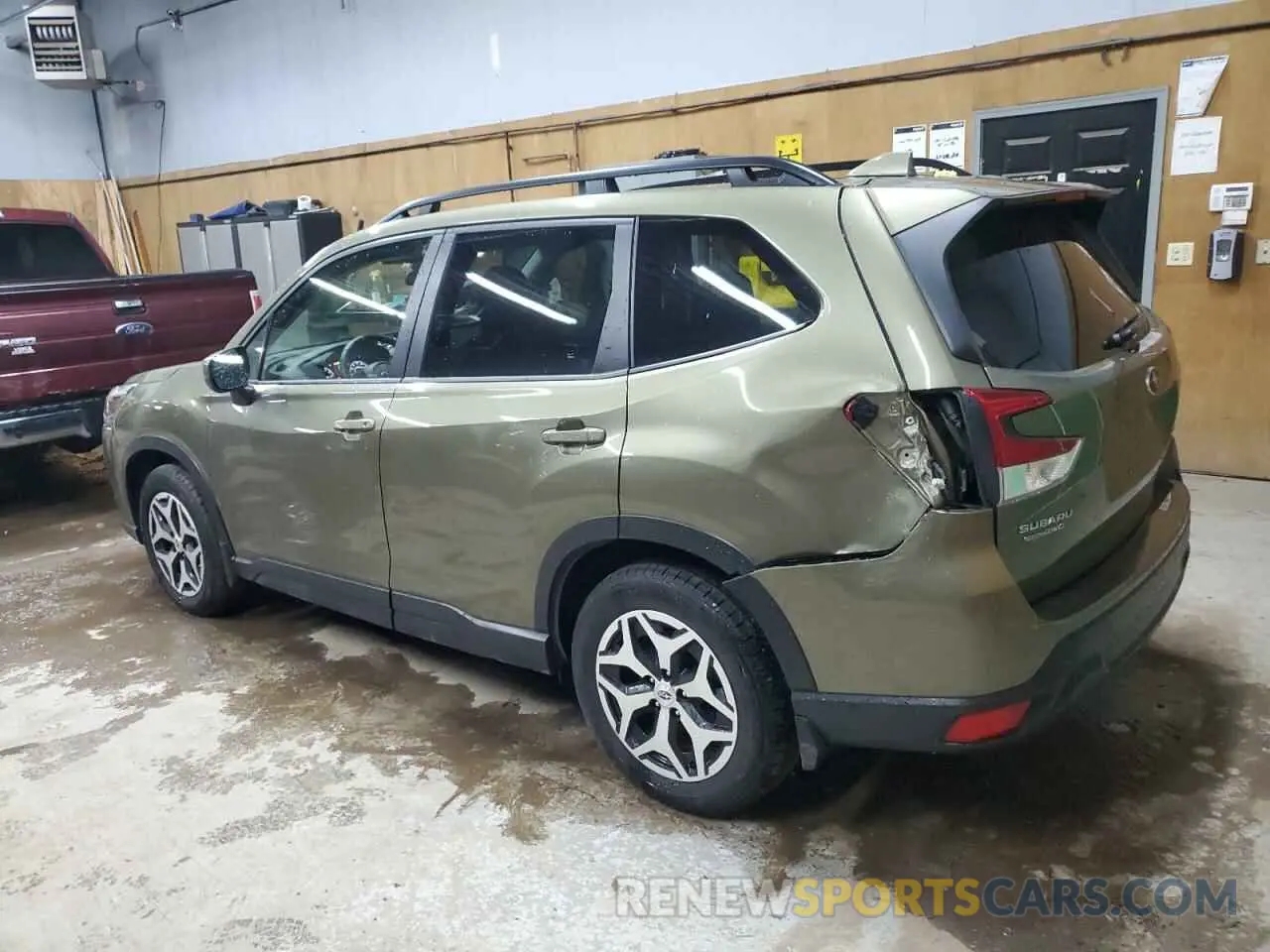 2 fotografías del automóvil dañado JF2SKAEC3NH426948 SUBARU FORESTER 2022