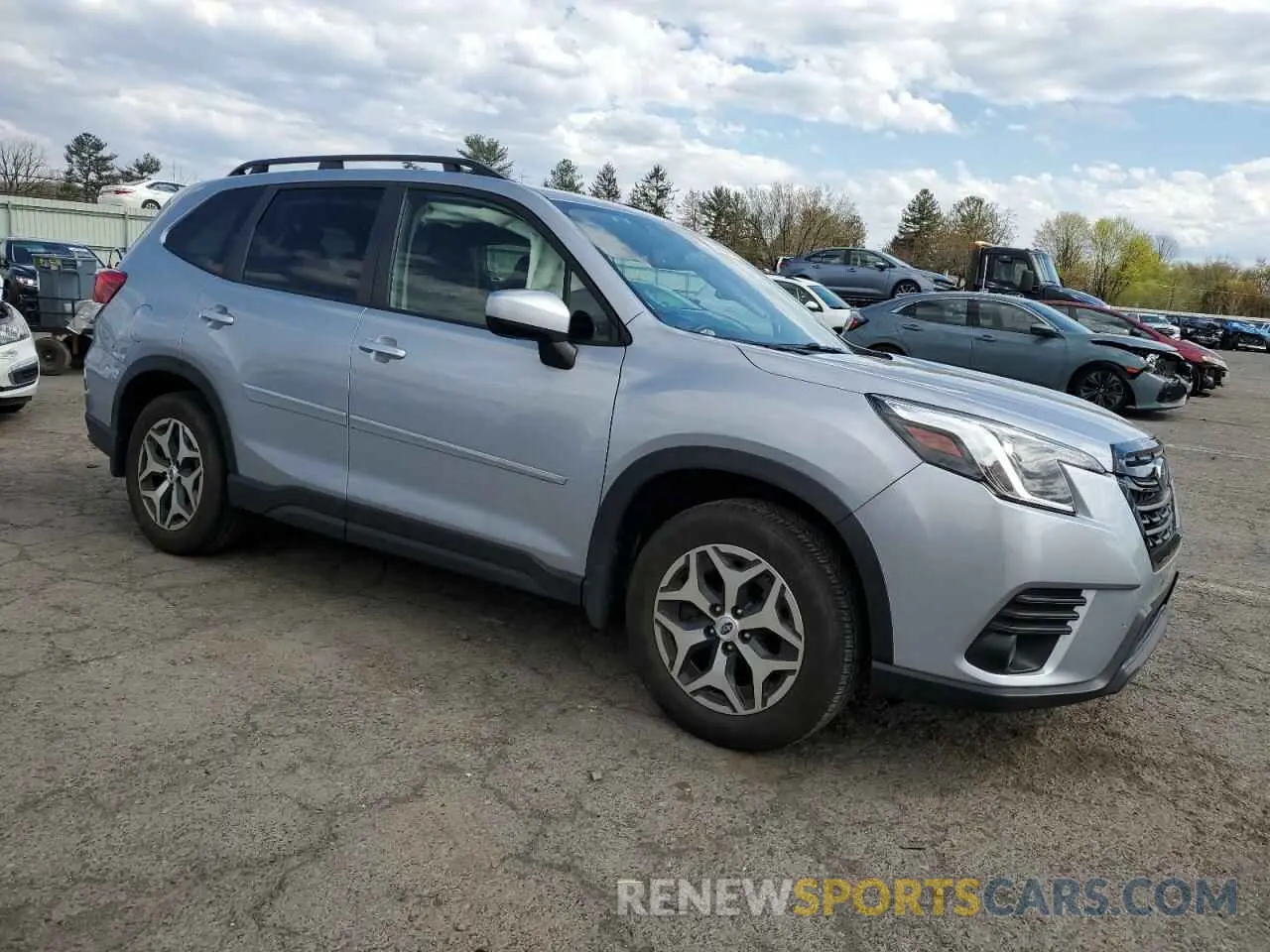 4 fotografías del automóvil dañado JF2SKAEC7NH432171 SUBARU FORESTER 2022