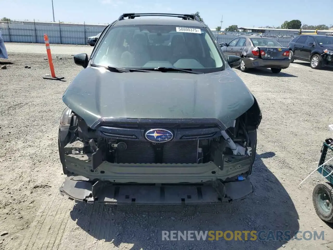 5 fotografías del automóvil dañado JF2SKAEC9NH438098 SUBARU FORESTER 2022