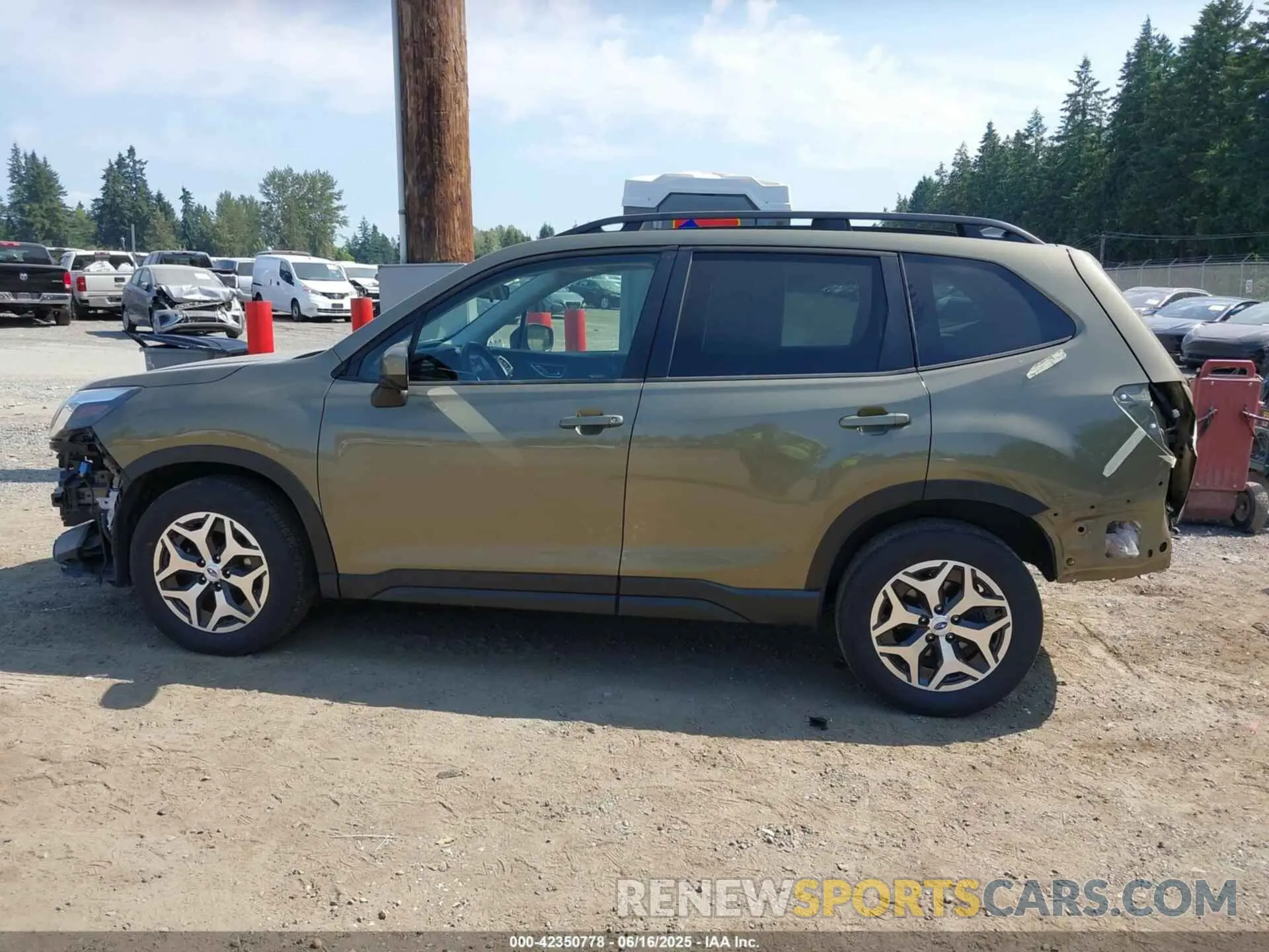 15 fotografías del automóvil dañado JF2SKAEC9NH486863 SUBARU FORESTER 2022