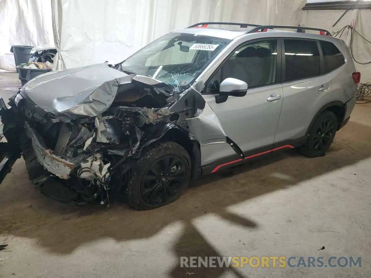1 fotografías del automóvil dañado JF2SKAJC2NH471997 SUBARU FORESTER 2022