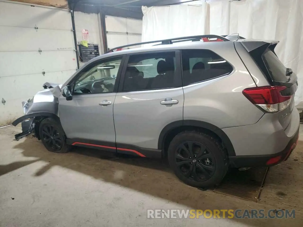 2 fotografías del automóvil dañado JF2SKAJC2NH471997 SUBARU FORESTER 2022