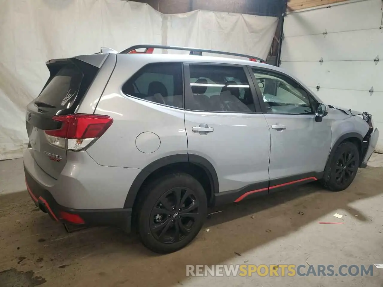 3 fotografías del automóvil dañado JF2SKAJC2NH471997 SUBARU FORESTER 2022