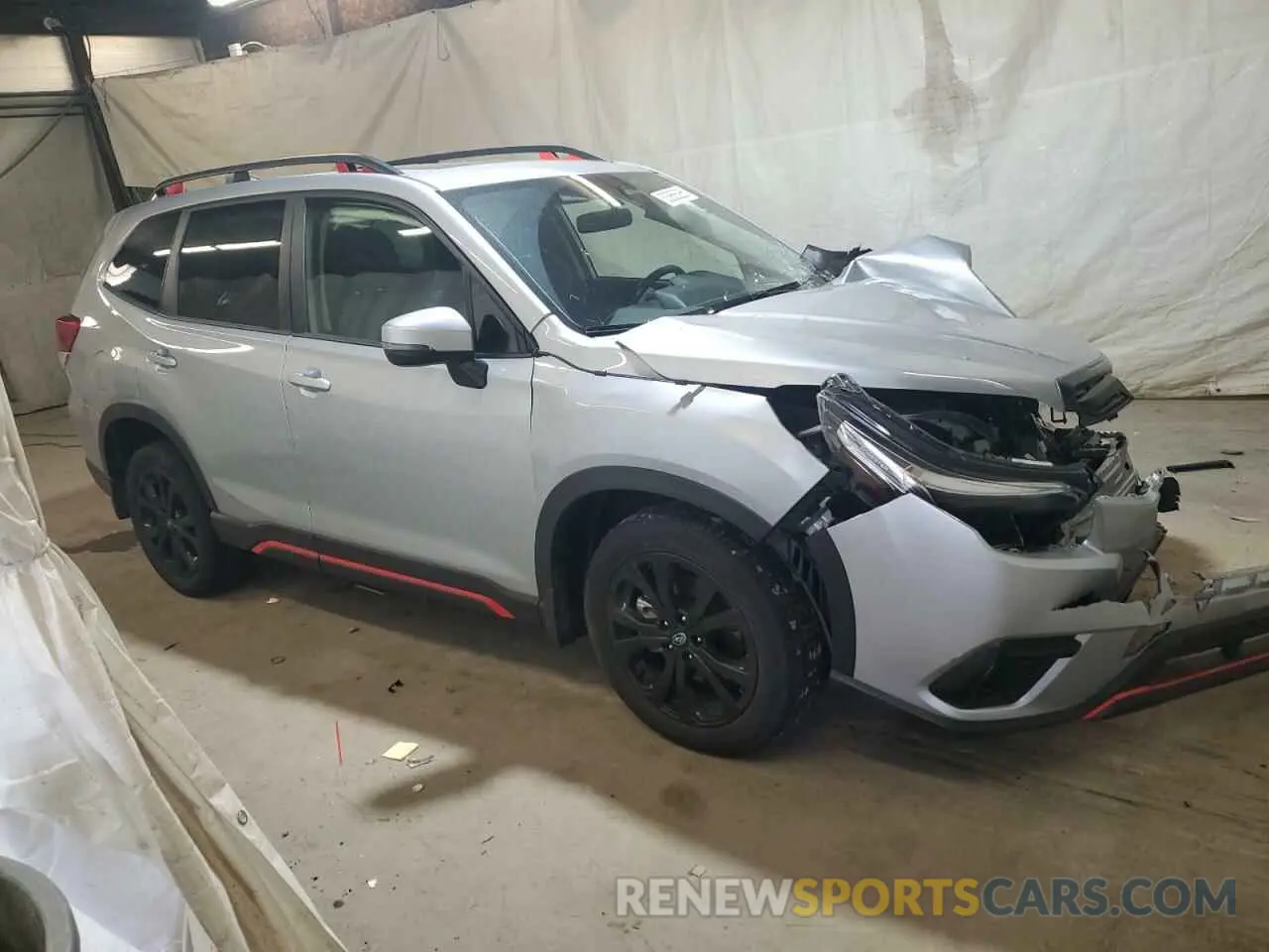 4 fotografías del automóvil dañado JF2SKAJC2NH471997 SUBARU FORESTER 2022