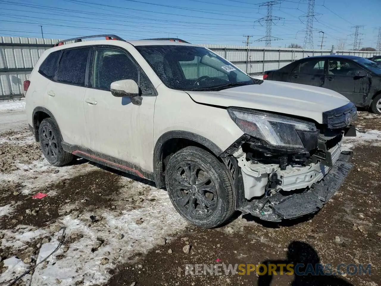 4 fotografías del automóvil dañado JF2SKAJC2NH501323 SUBARU FORESTER 2022
