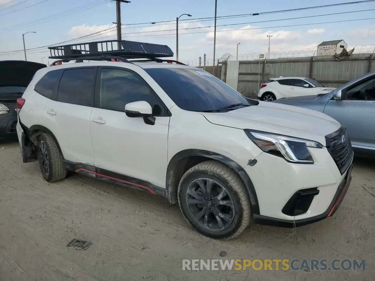4 fotografías del automóvil dañado JF2SKAJC4NH488347 SUBARU FORESTER 2022