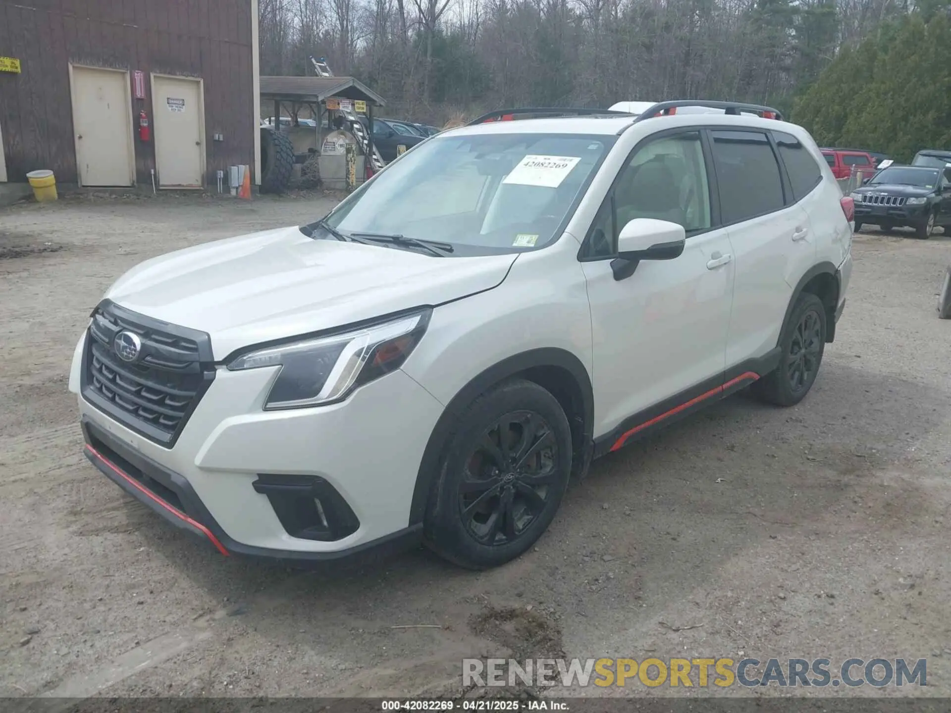 2 fotografías del automóvil dañado JF2SKAJC7NH417319 SUBARU FORESTER 2022