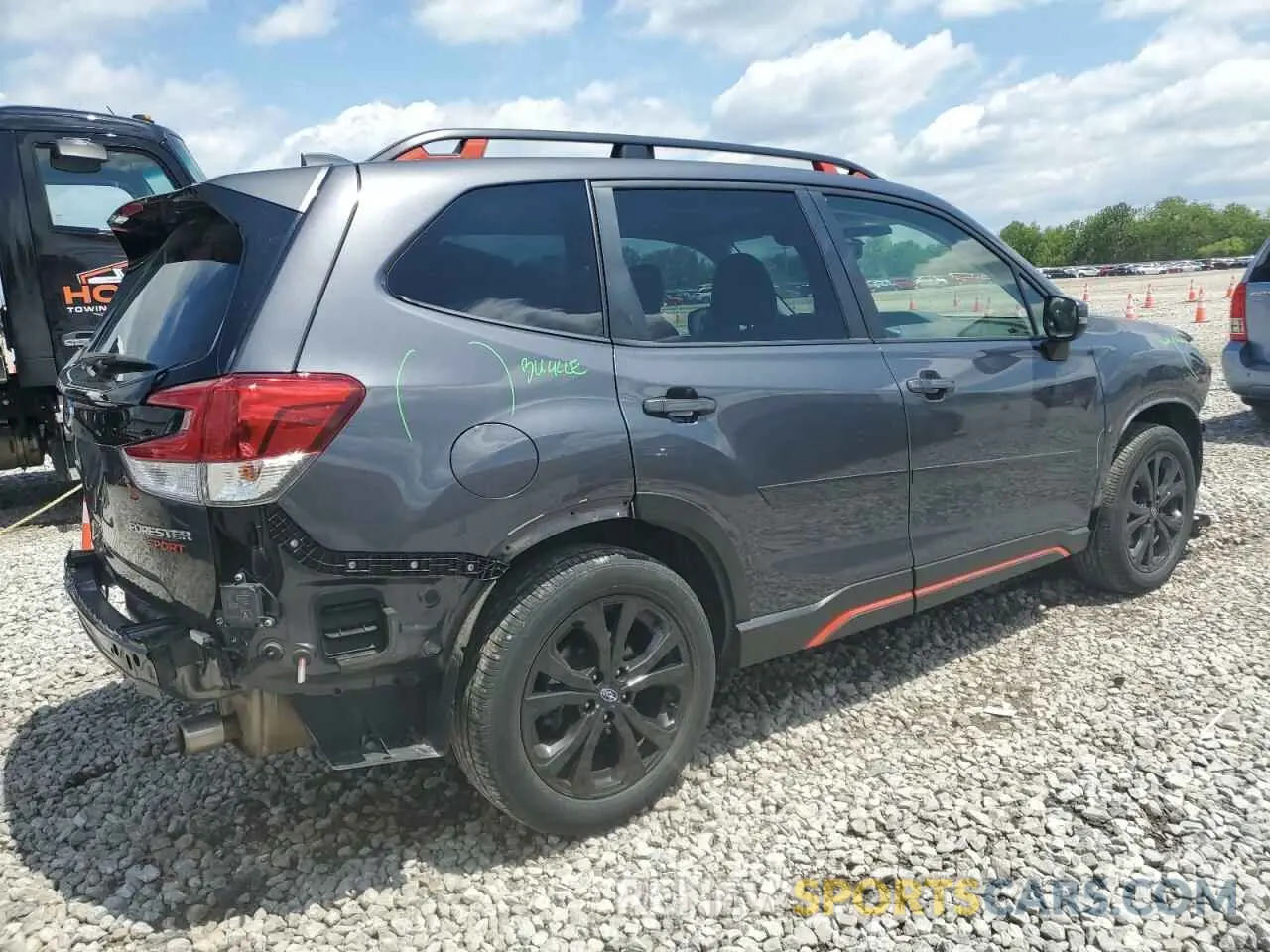 3 fotografías del automóvil dañado JF2SKAJC7NH497351 SUBARU FORESTER 2022